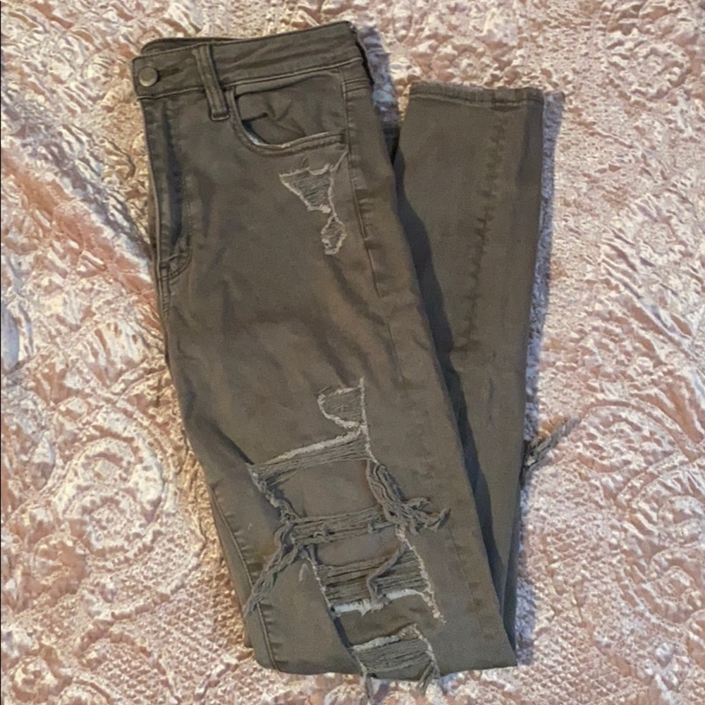 Dusty Sage Super High-Waisted Jegging